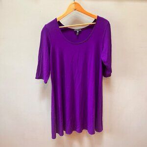 Eileen Fisher‎ Women's Purple Tunic Top M